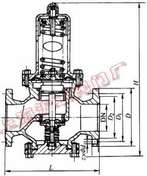 Y42X-16��Y42X-16C �ͱ�Ĥʽ�p���y���μ��Y���ߴ�ʾ��D