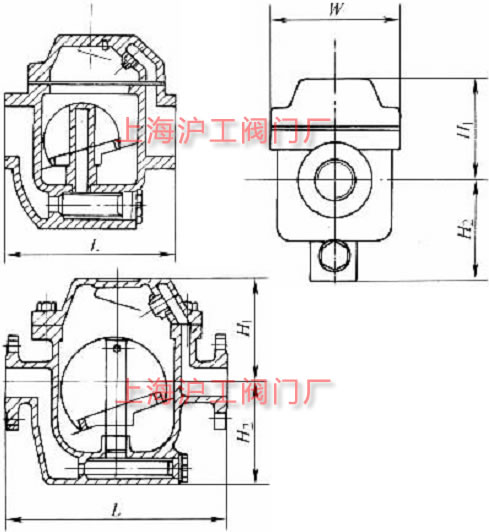 CS15H-16C��CS45H-16C �����ɰ븡��ʽ������ˮ�y��Ҫ���μ��Y(ji��)��(g��u)�ߴ�ʾ��D
