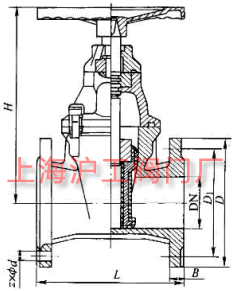 Z40X-10��Z40X-16 �͏��������l�y��Ҫ���μ��Y(ji��)��(g��u)�ߴ�ʾ��D