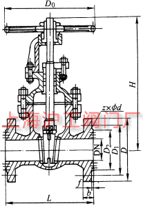 Z41T��Z41W��Z41H �� PN10~PN40 ���m�B���F�����U�l�y��Ҫ���μ��Y(ji��)��(g��u)�ߴ�ʾ��D