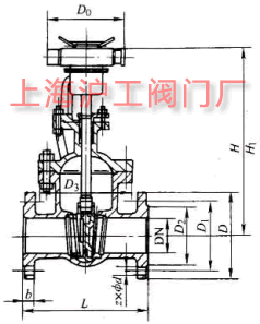 Z941H-16Q��Z941H-25Q ��늄�Шʽ�T�F�l�y��Ҫ���μ��Y(ji��)��(g��u)�ߴ�ʾ��D