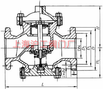 H7B41X-16��H7B41X-16C ��Һ��ֹ���y��Ҫ���μ��Y(ji��)��(g��u)�ߴ�ʾ��D