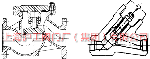 普通止回閥結構圖(圖1)