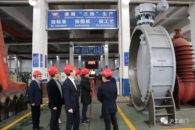 浙江省永嘉縣黨政考察團(tuán)考察上海滬工閥門廠(圖4)